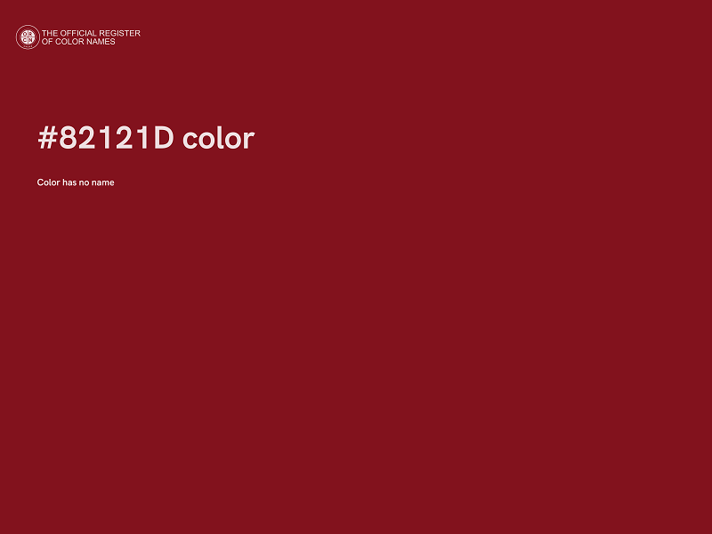 #82121D color image