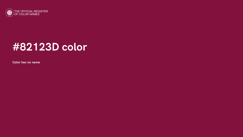 #82123D color image