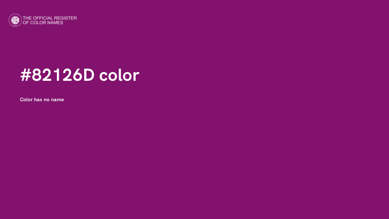 #82126D color image