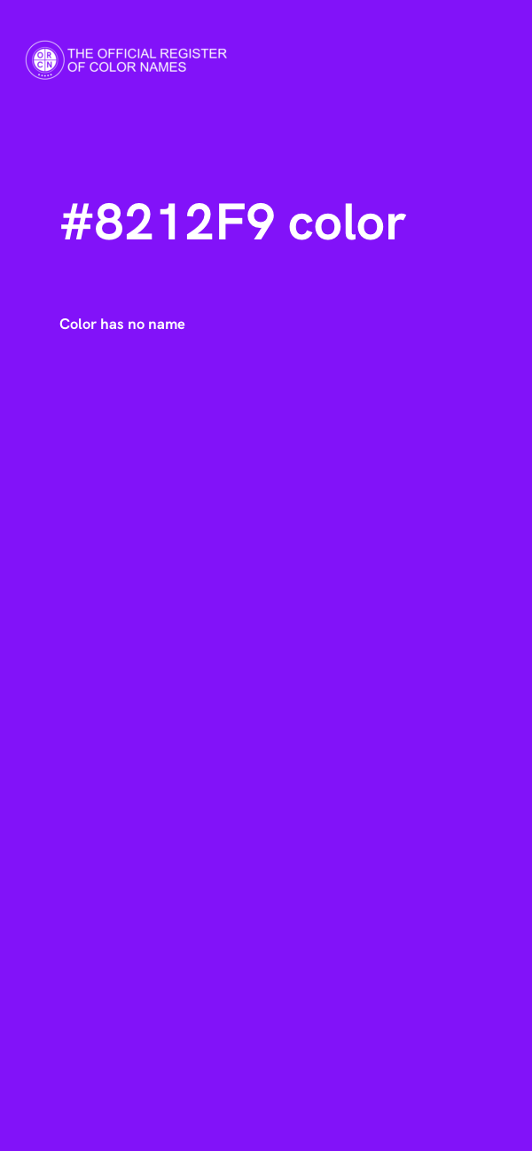 #8212F9 color image