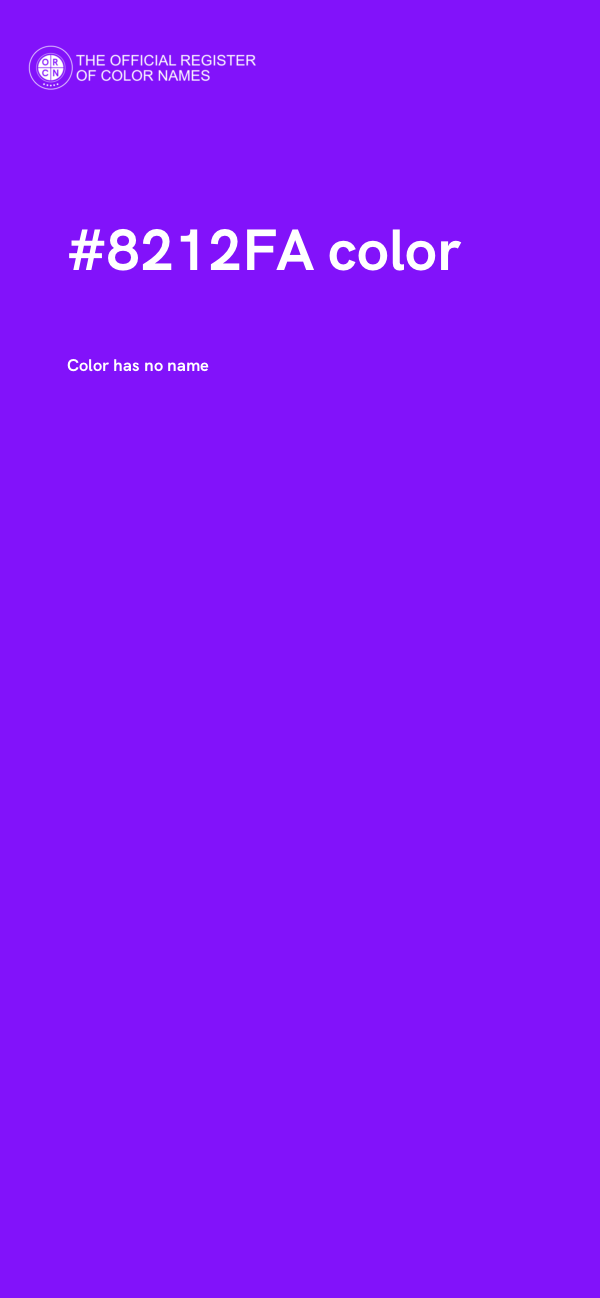 #8212FA color image