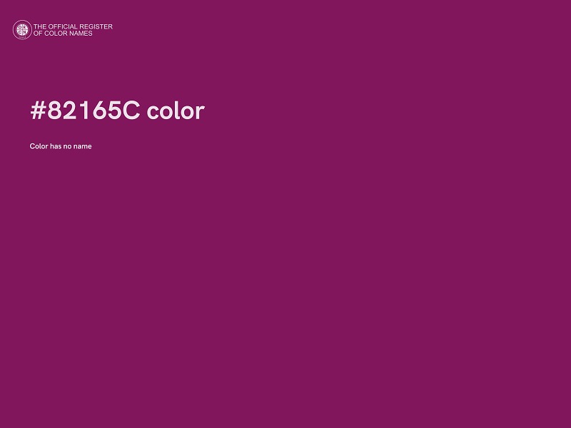 #82165C color image