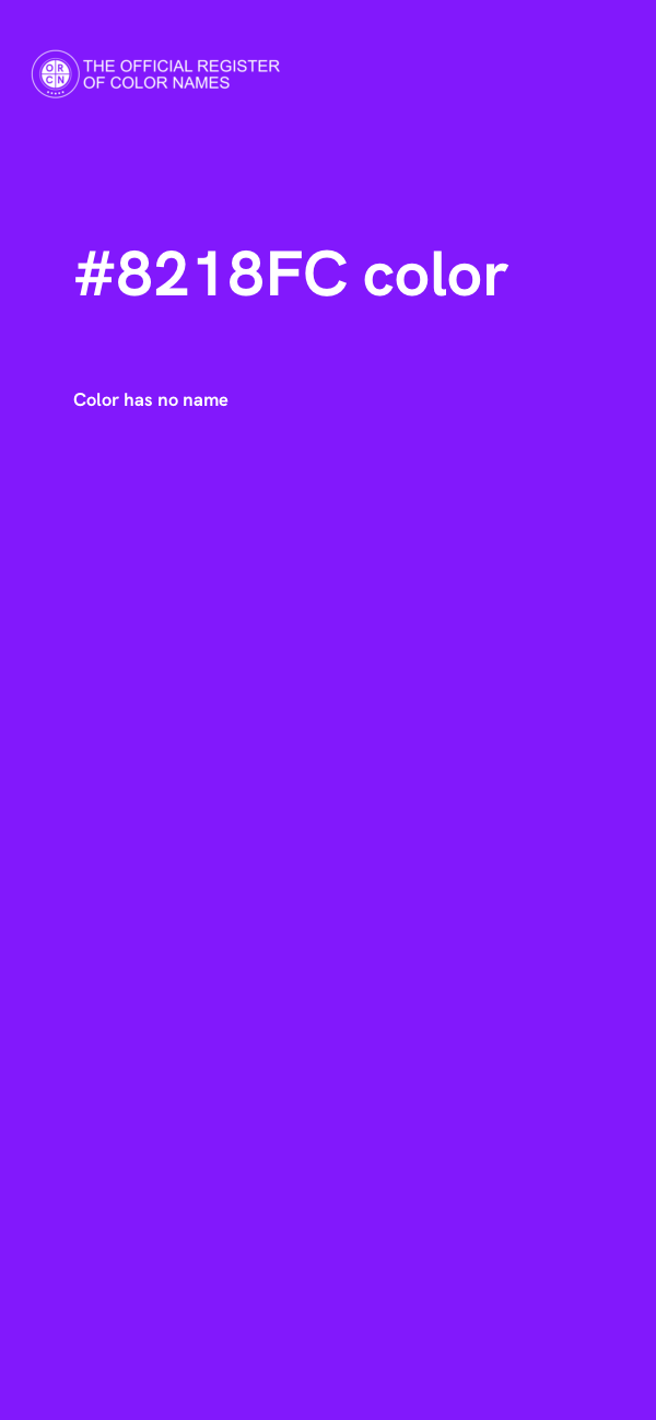 #8218FC color image