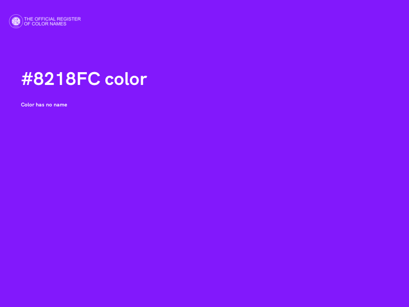 #8218FC color image