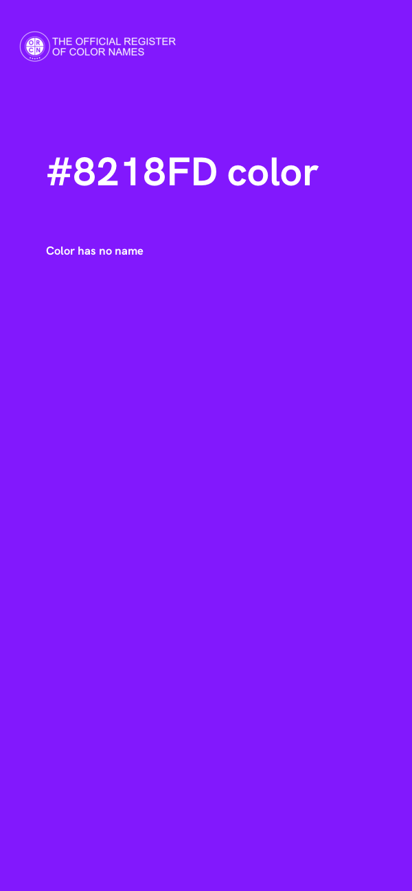 #8218FD color image