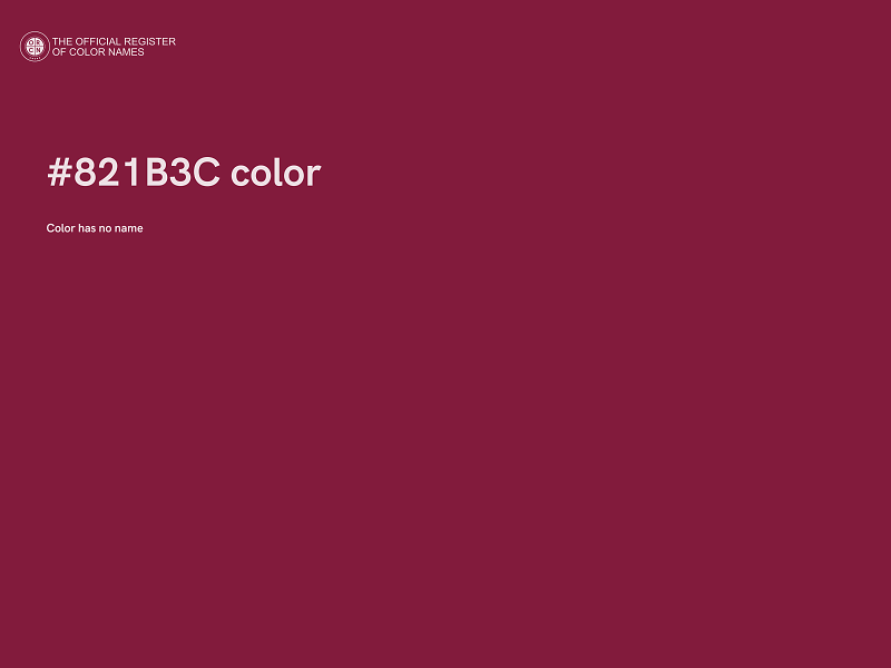 #821B3C color image