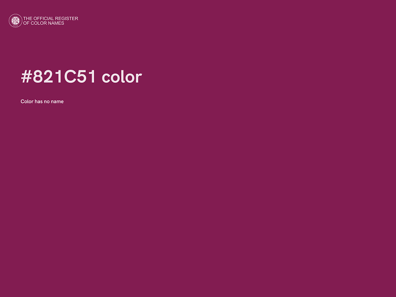 #821C51 color image