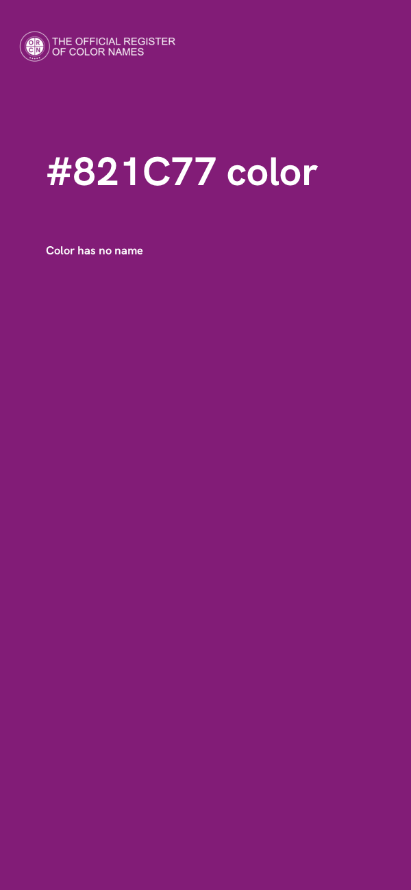 #821C77 color image
