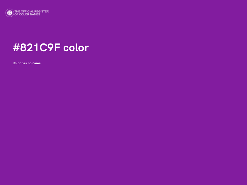 #821C9F color image