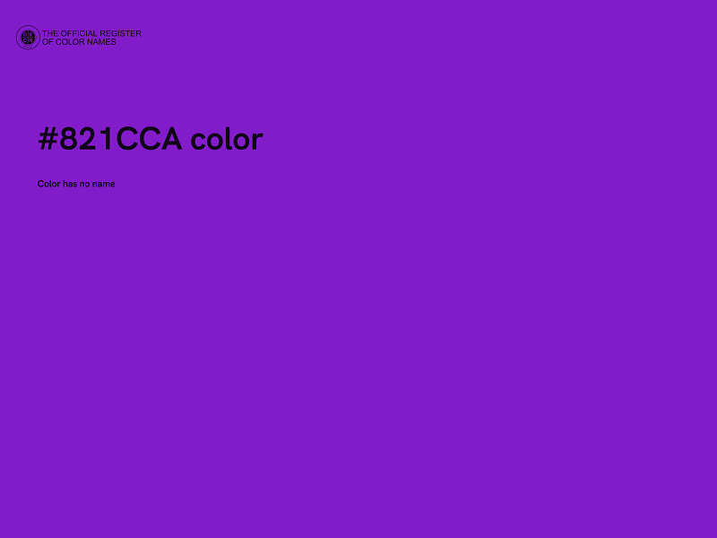 #821CCA color image