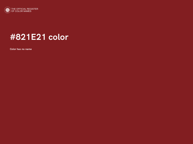 #821E21 color image