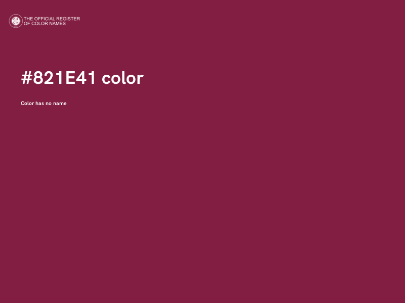 #821E41 color image