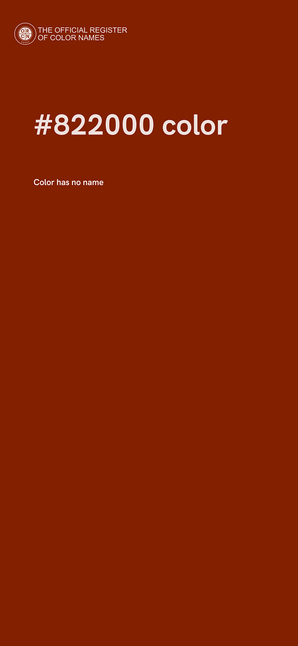 #822000 color image
