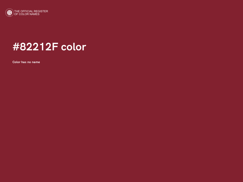 #82212F color image