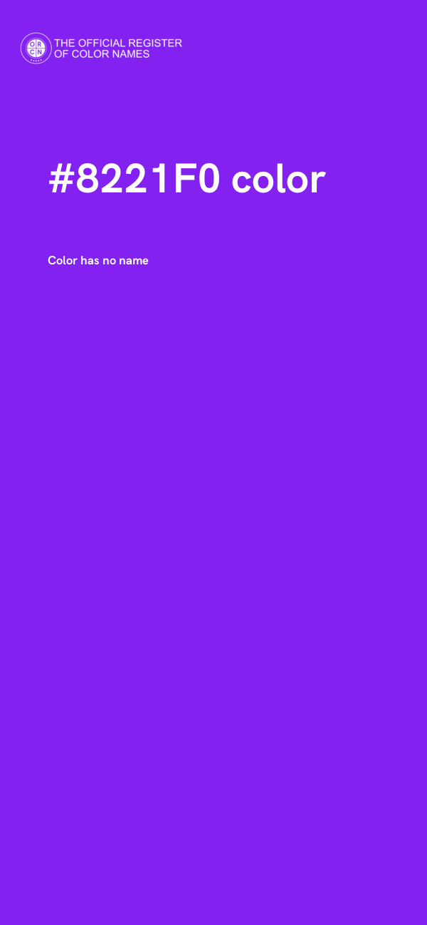 #8221F0 color image