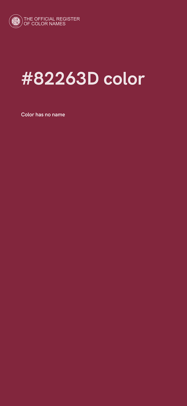 #82263D color image
