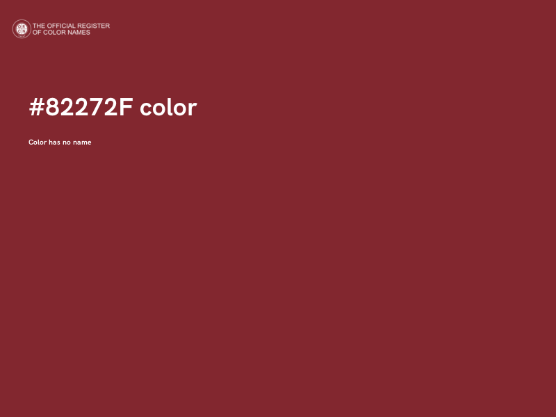 #82272F color image
