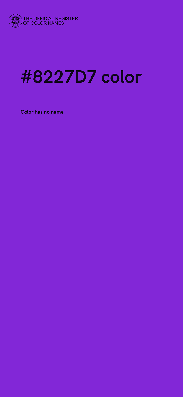 #8227D7 color image