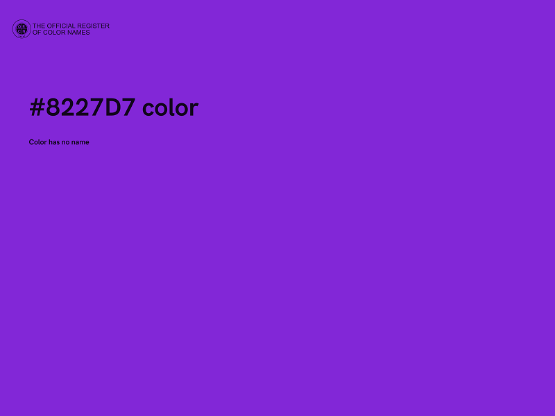 #8227D7 color image