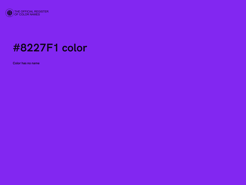 #8227F1 color image