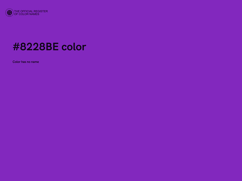 #8228BE color image