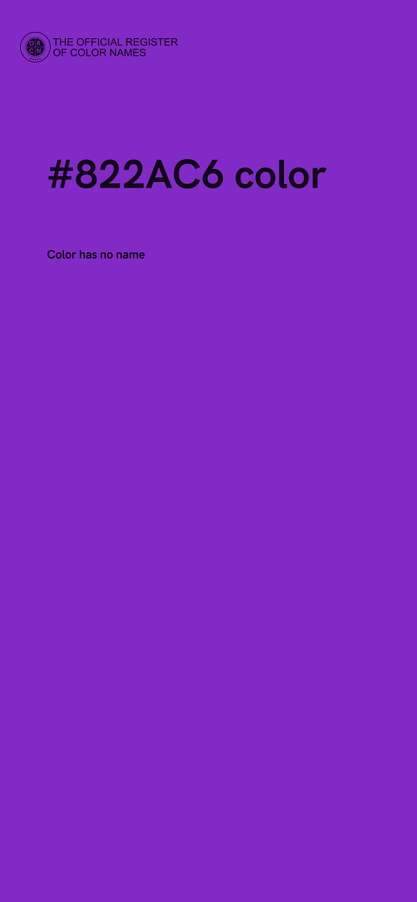 #822AC6 color image