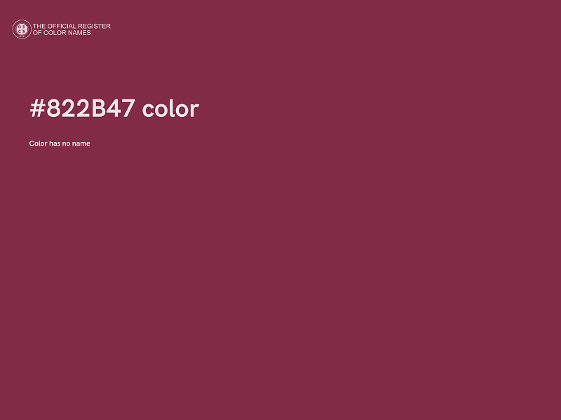 #822B47 color image