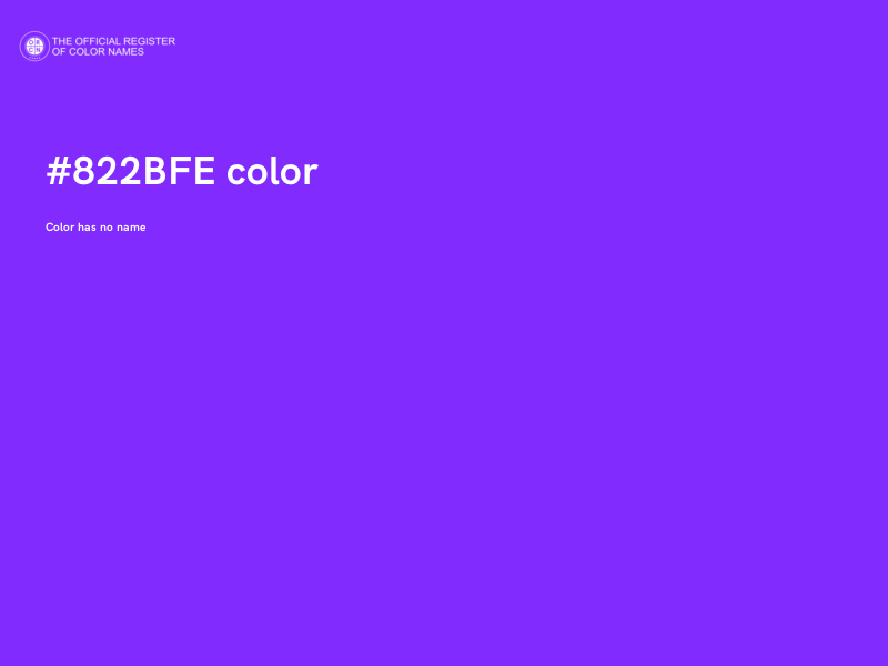 #822BFE color image