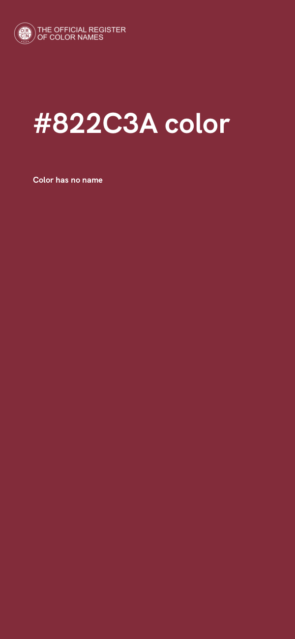 #822C3A color image