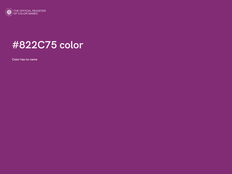 #822C75 color image