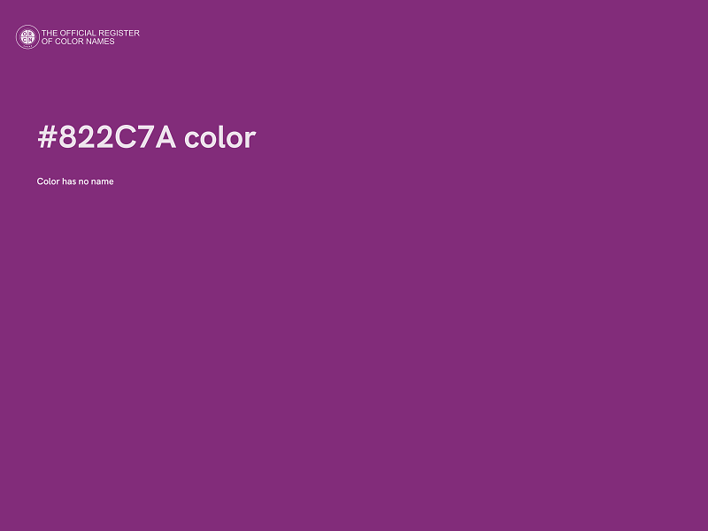 #822C7A color image