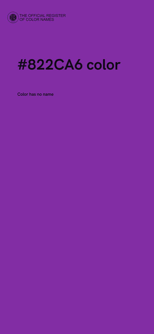 #822CA6 color image