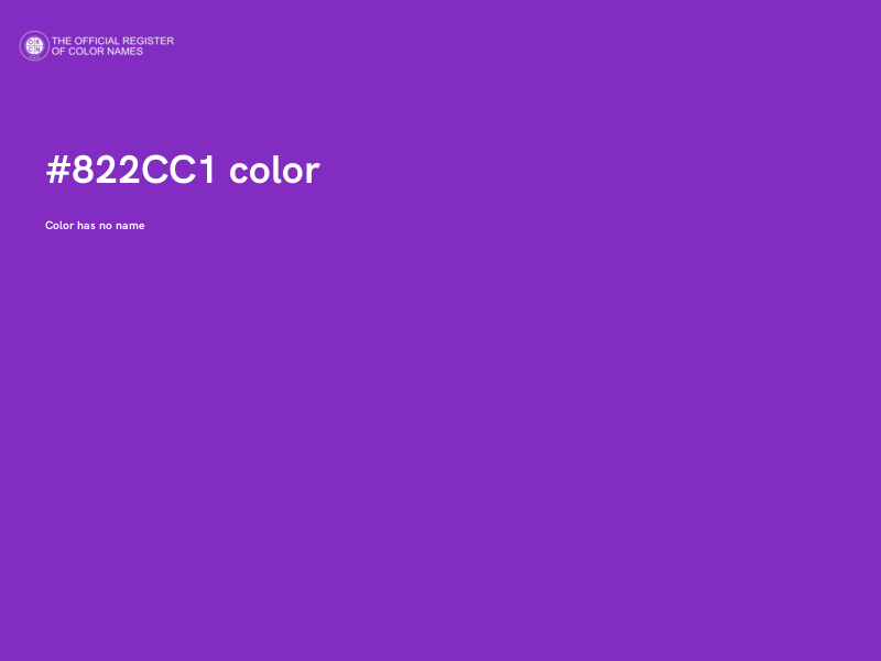 #822CC1 color image