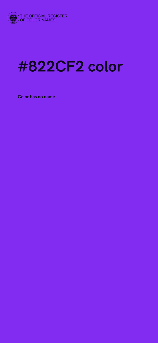 #822CF2 color image