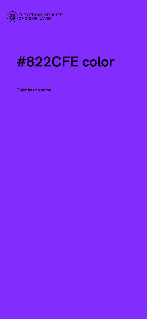 #822CFE color image