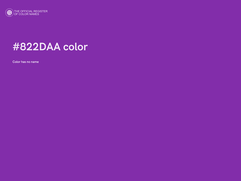 #822DAA color image