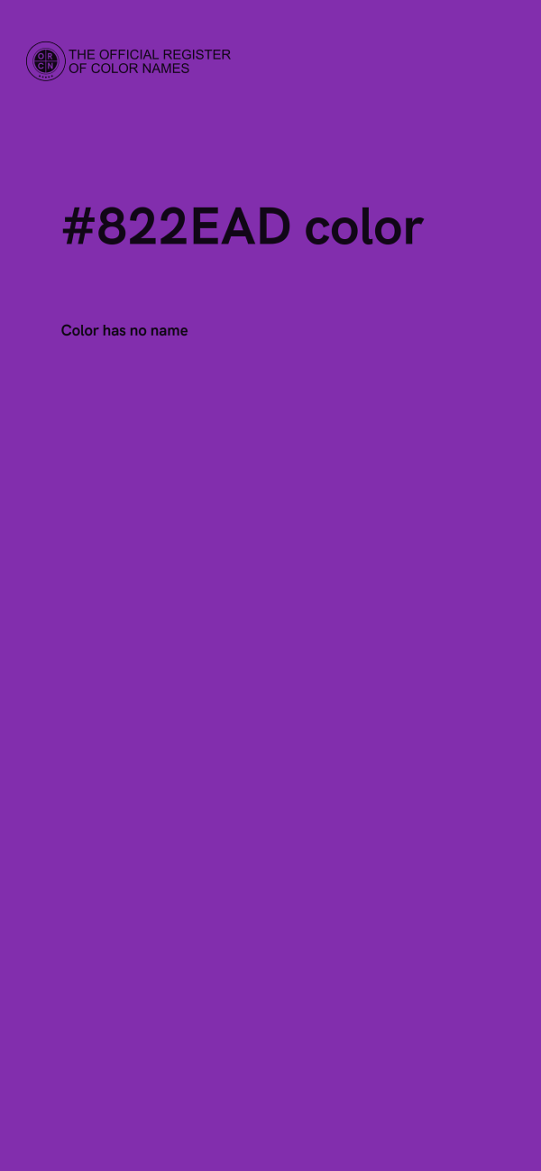 #822EAD color image