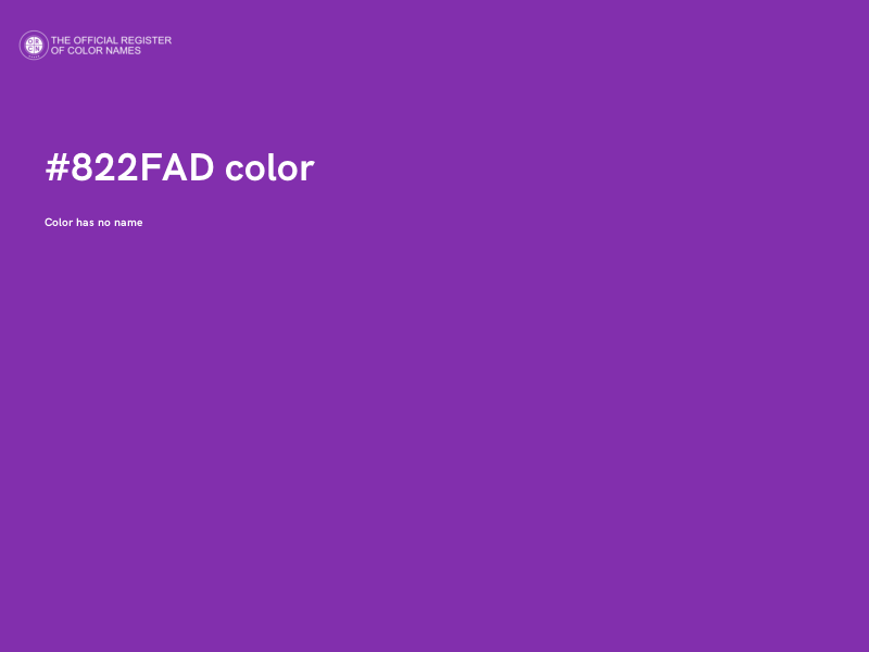 #822FAD color image