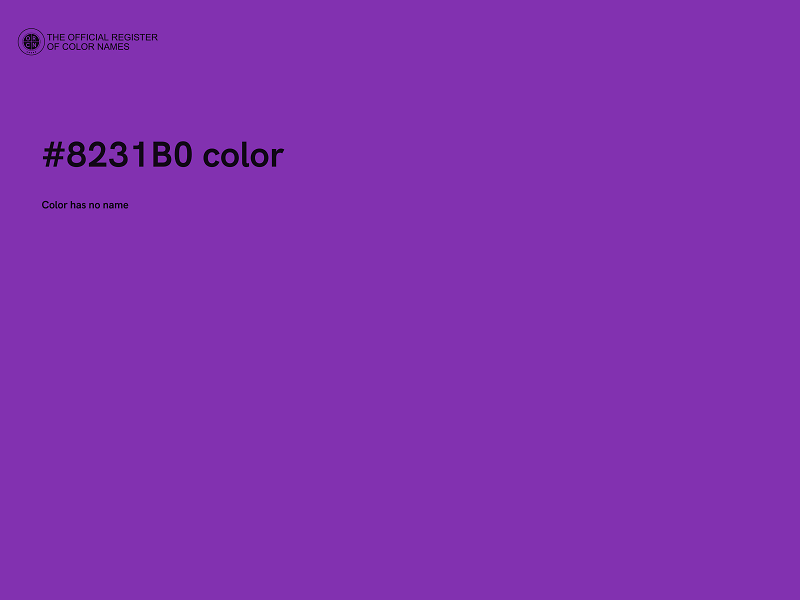 #8231B0 color image