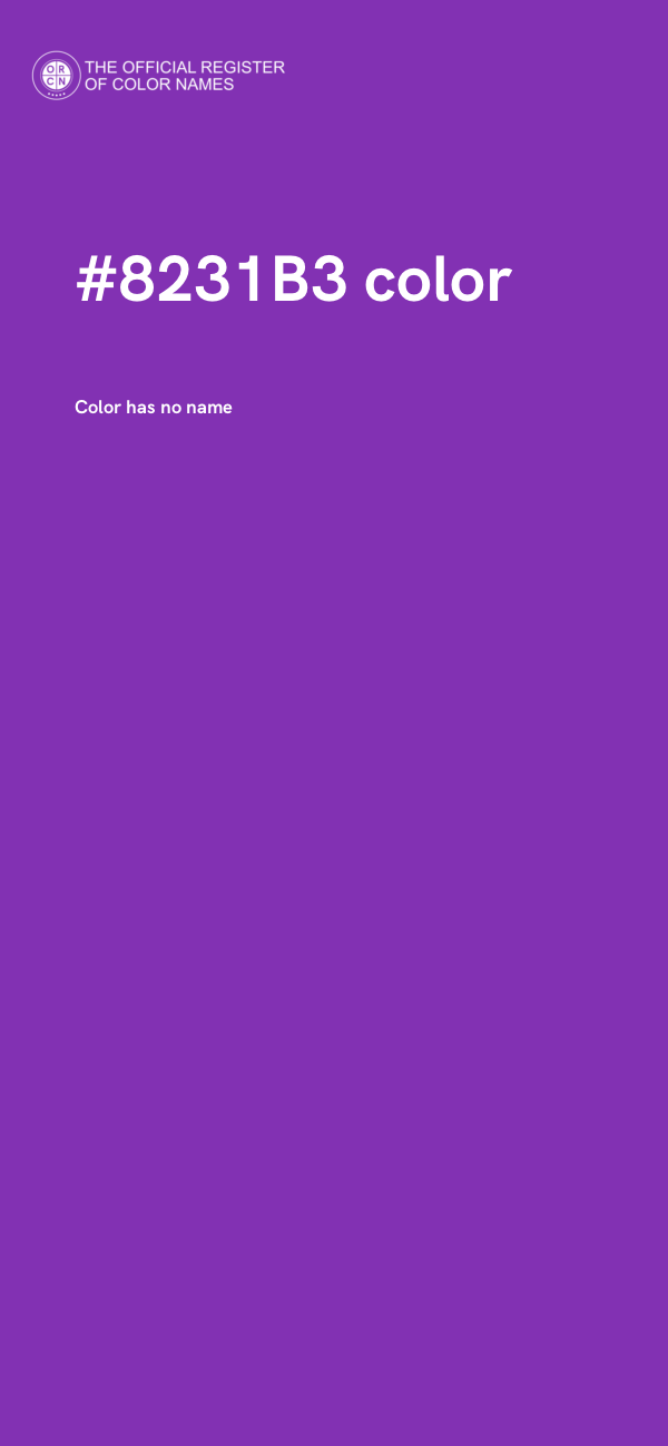 #8231B3 color image