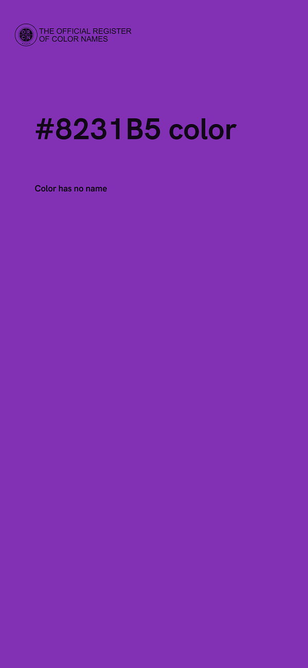 #8231B5 color image