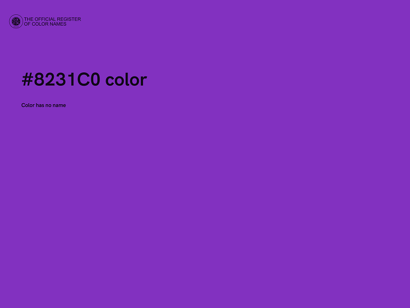 #8231C0 color image