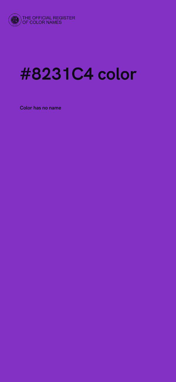 #8231C4 color image