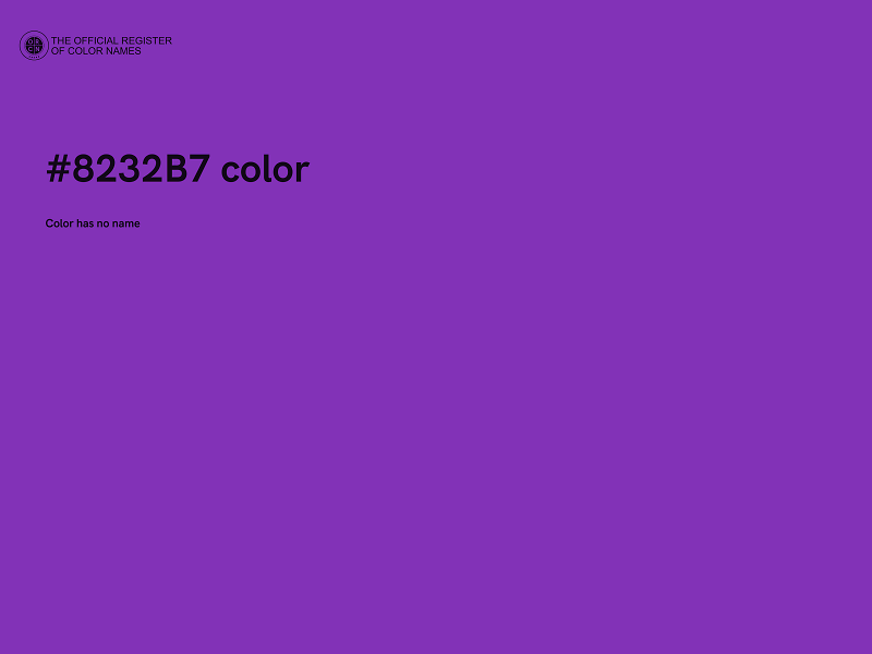 #8232B7 color image
