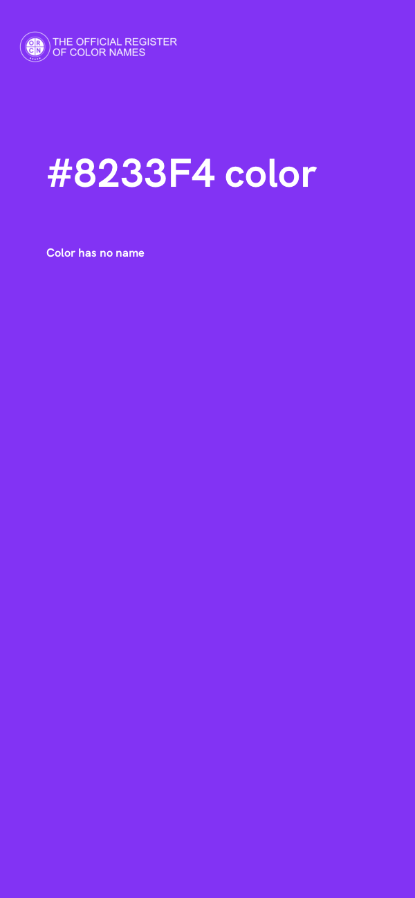 #8233F4 color image