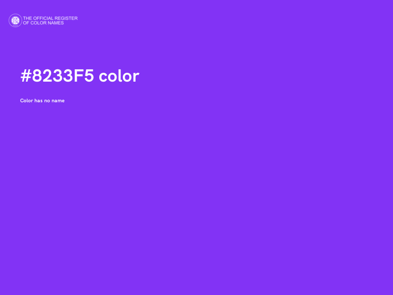 #8233F5 color image