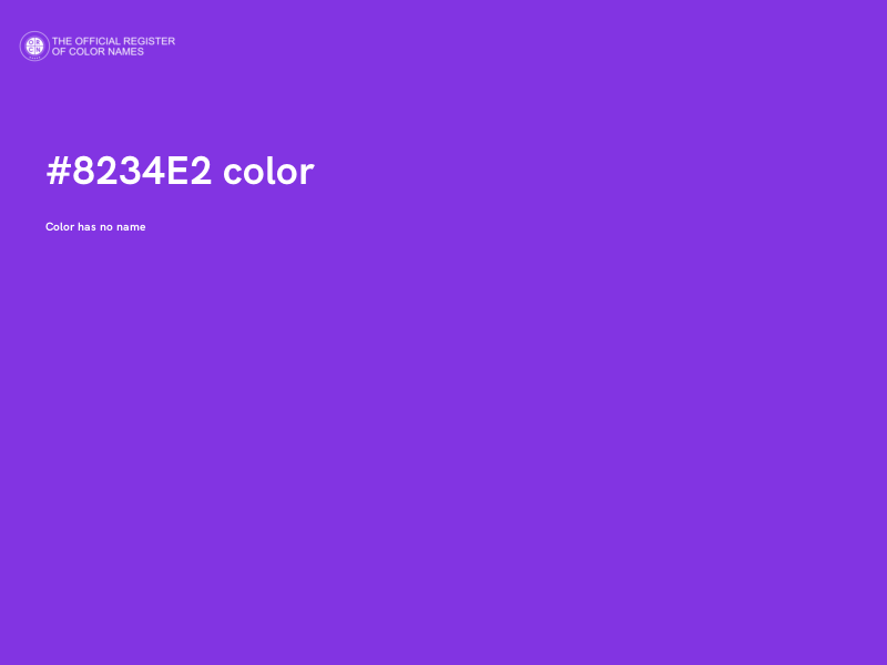 #8234E2 color image