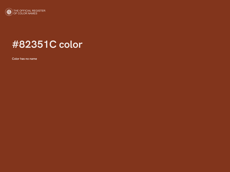 #82351C color image