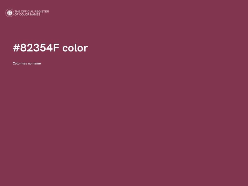 #82354F color image
