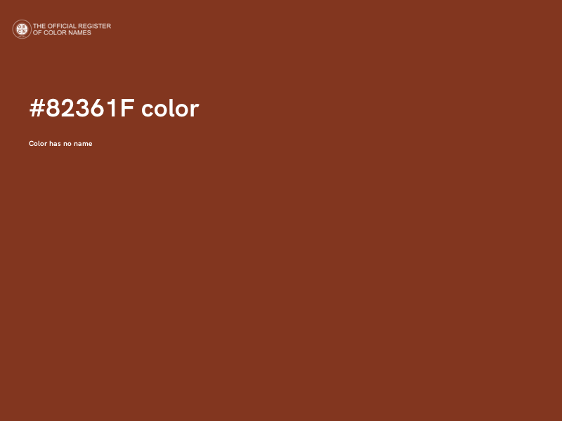 #82361F color image